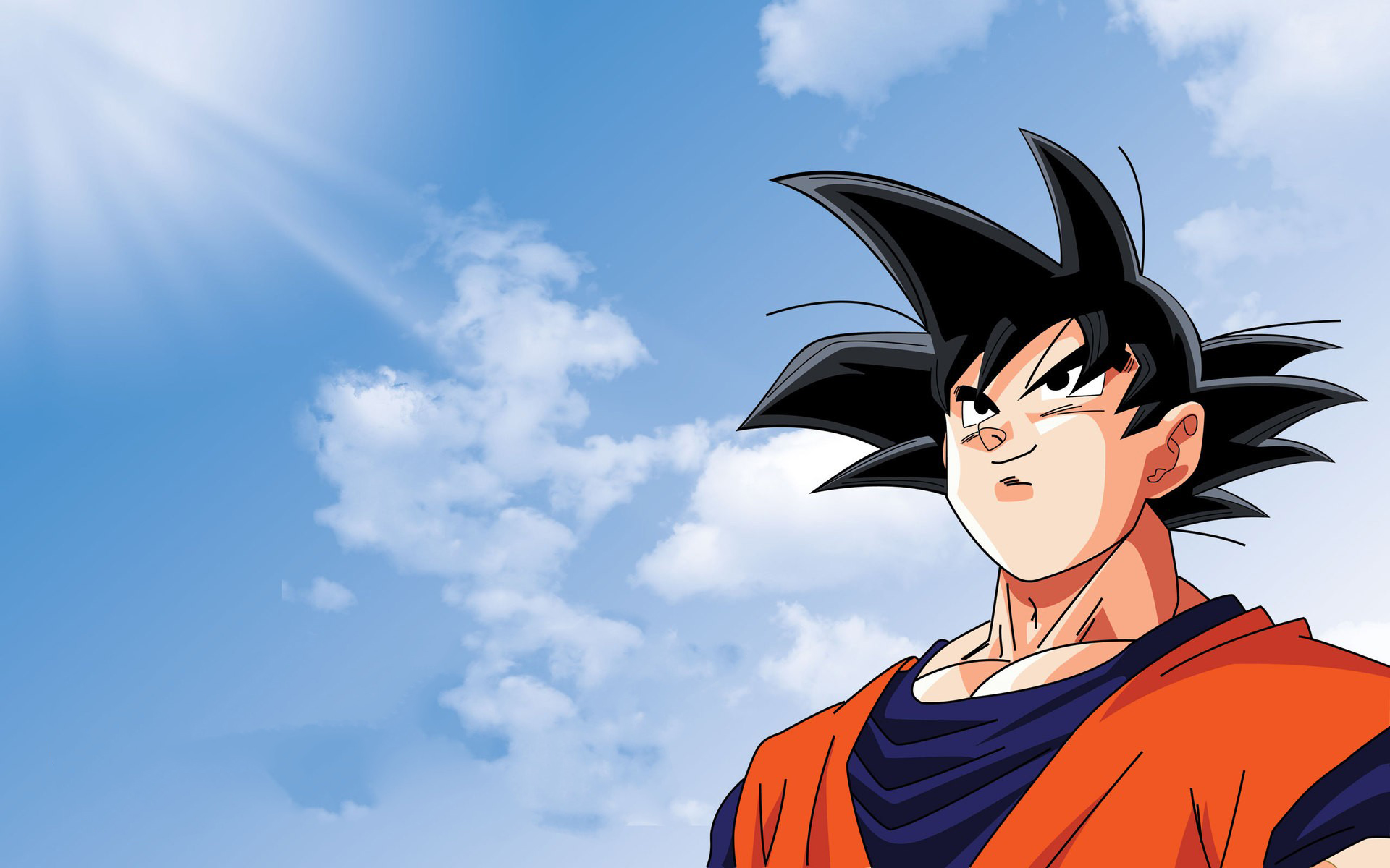 Imagem do Goku voando
